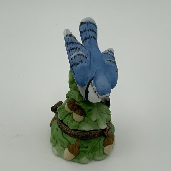 Midwest of Cannon Falls PHB Blue Jay Trinket Box Songbird Series - Picture 6 of 9